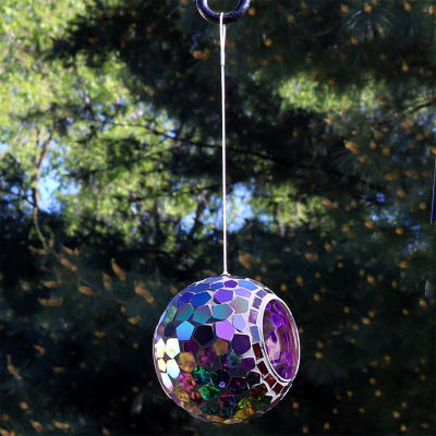 Net Health Shops Round Mosaic Glass Bird Feeders