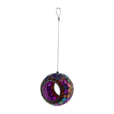 Net Health Shops Round Mosaic Glass Bird Feeders