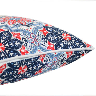 Net Health Shops Red Floral Throw 2-pc. Square Throw Pillow