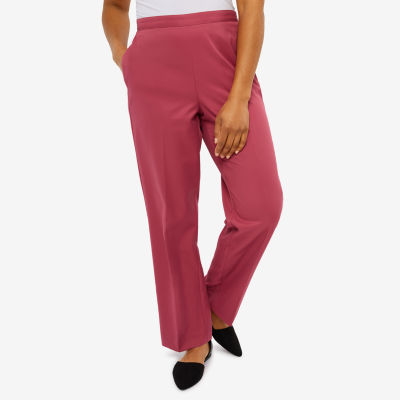 Alfred Dunner Scenic Drive Womens Mid Rise Straight Pull-On Pants ...