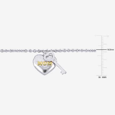 Heart Keys Charm Bracelet