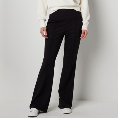 Bar Iii Women's Ponte-Knit Flare-Leg Pants, Created for Macy's