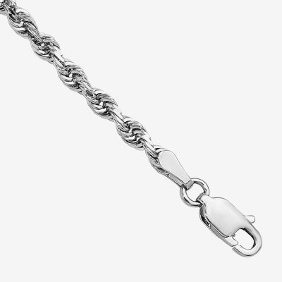 10K Gold Inch Solid Rope Chain Bracelet
