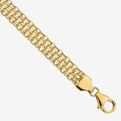 14K Gold 7.5 Inch Hollow Link Link Bracelet