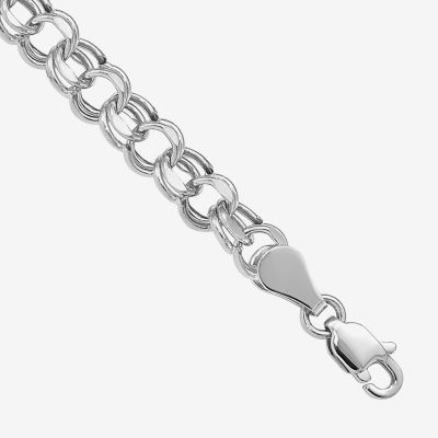 14K White Gold Charm Bracelet