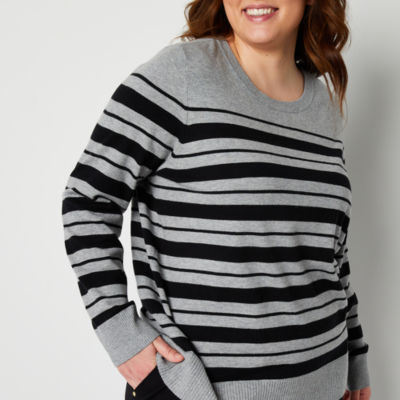 Liz claiborne deals striped sweater