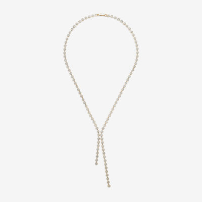 Bijoux Bar Gold Tone 20 Inch Bead Y Necklace