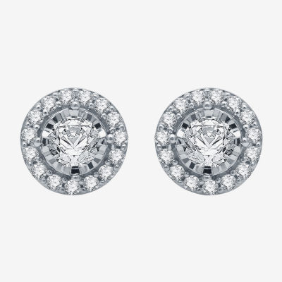 5/8 CT. T.W. Natural White Diamond 10K Gold Stud Earrings