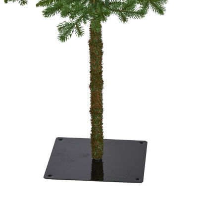 Nearly Natural Swiss Alpine 6 Foot Pre-Lit Pine Christmas Tree