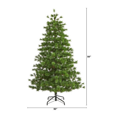 Nearly Natural Yukon Mixed 7 Foot Pine Christmas Tree