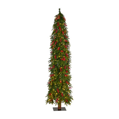 Nearly Natural Victoria 7 Foot Pre-Lit Multi-Function Lights Fir Christmas Tree