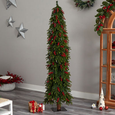 Nearly Natural Victoria 7 Foot Pre-Lit Multi-Function Lights Fir Christmas Tree