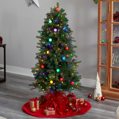 Nearly Natural Foot Pre-Lit Fir Christmas Tree