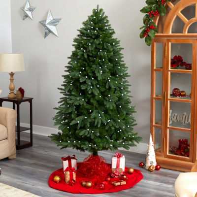 Nearly Natural Fraser 6 1/2 Foot Pre-Lit Fir Christmas Tree