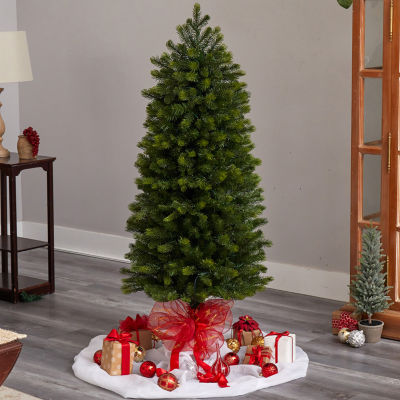 Nearly Natural Slim 5 Foot Pre-Lit Multi-Function Lights Spruce Christmas Tree