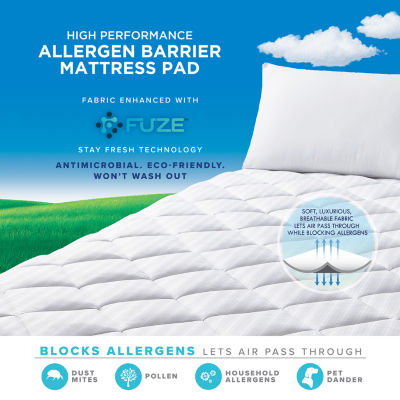 Claritin High Performance Allergen Barrier Mattress Pad