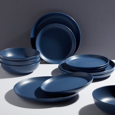 Fieldcrest Legacy Denim 12-pc. Stoneware Dinnerware Set