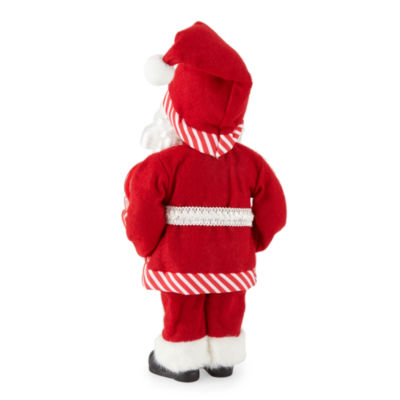 North Pole Trading Co. 12in Candy Santa Figurine