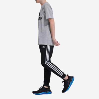 adidas Toddler Boys Mid Rise Cuffed Jogger Pant
