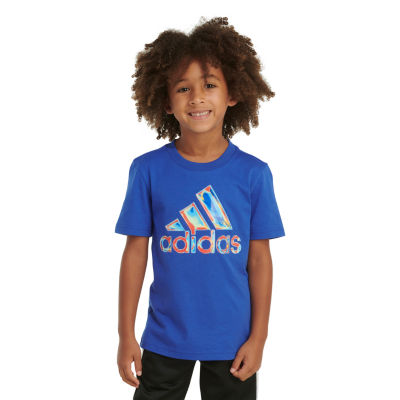 adidas Toddler Boys Crew Neck Short Sleeve Graphic T-Shirt