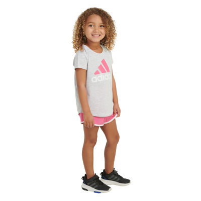 adidas Toddler Girls 2-pc. Short Set