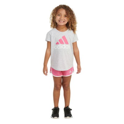 adidas Toddler Girls 2-pc. Short Set