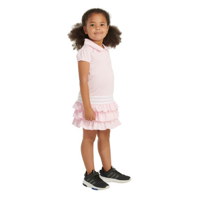 adidas Toddler Girls Short Sleeve Cap A-Line Dress