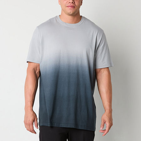 Xersion Mens Crew Neck Short Sleeve T-Shirt Big and Tall, X-large Tall, Gray