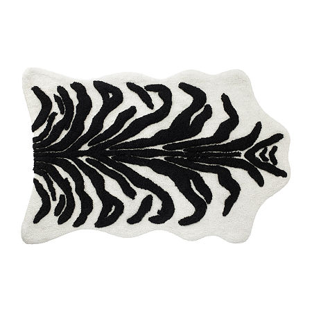 Nicole Miller Sydney Bath Rug, One Size, Black