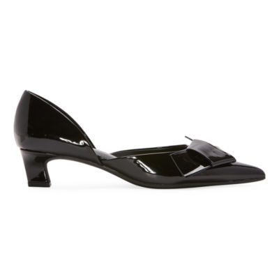 Worthington Womens Colony Pointed Toe Kitten Heel Pumps