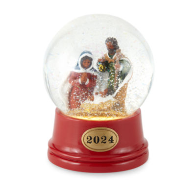 North Pole Trading Co. Nativity African American Snow Globe