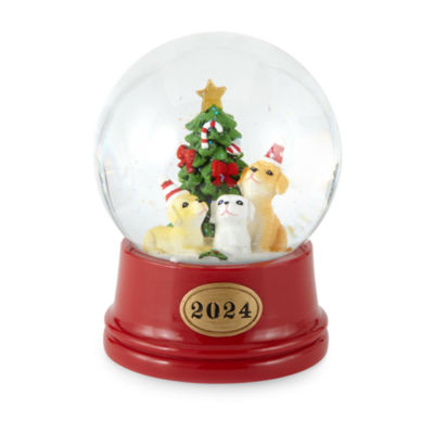 North Pole Trading Co. Holiday Dogs Christmas Snow Globe