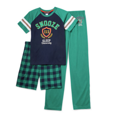 Jammers Kids Little & Big Boys 3-pc. Pajama Set