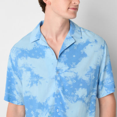 Jaywalker Mens Short Sleeve Button-Up Shirt