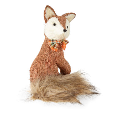 Linden Street 11.75" Sisal Fox Harvest Tabletop Decor