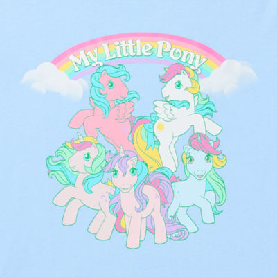 Juniors Boyfriend Womens Crew Neck Short Sleeve My Little Pony Graphic T-Shirt