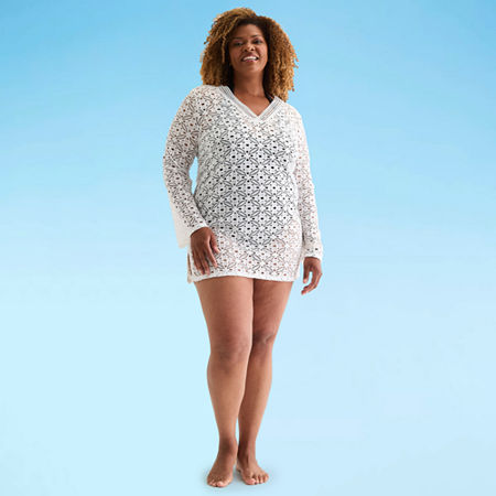 Liz Claiborne Swimsuit Cover-Up Dress Plus