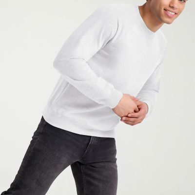 Hanes Mens Crew Neck Long Sleeve Sweatshirt
