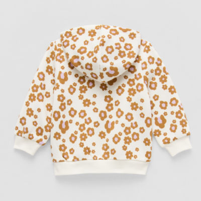 Okie Dokie Baby Girls Fleece Hooded Lightweight Jacket