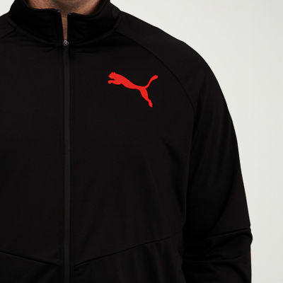 PUMA Contrast Tricot Mens Big and Tall Lightweight Track Jacket