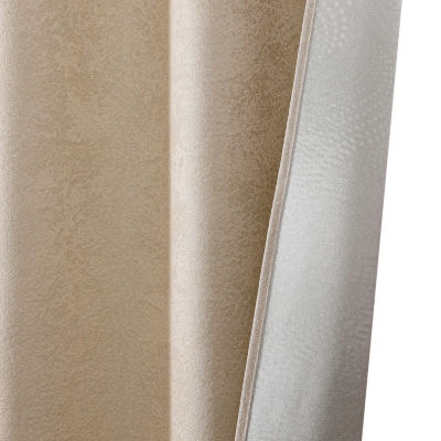 Regal Home Talia Embossed Grommet Top Energy Saving Embossed Blackout Set of 2 Curtain Panel