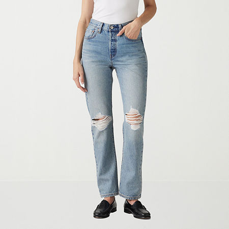 Levi's Womens High Rise 501 Straight Leg Jean