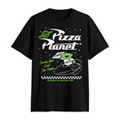 Pizza Planet Mens Crew Neck Short Sleeve Classic Fit Toy Story Big