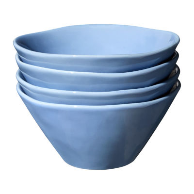 Certified International Cloudy Sky 4-pc. Stoneware Ice Cream Bowl