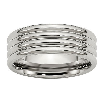 8MM Stainless Steel Wedding Band