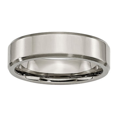 Mens 6Mm Titanium Wedding Band