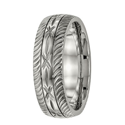 Mens Titanium Wedding Band