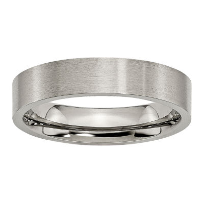 Mens 5mm Titanium Wedding Band