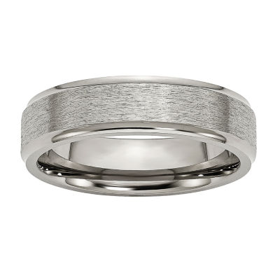 Mens 6mm Titanium Wedding Band - JCPenney