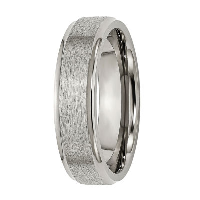 Mens 6Mm Titanium Wedding Band